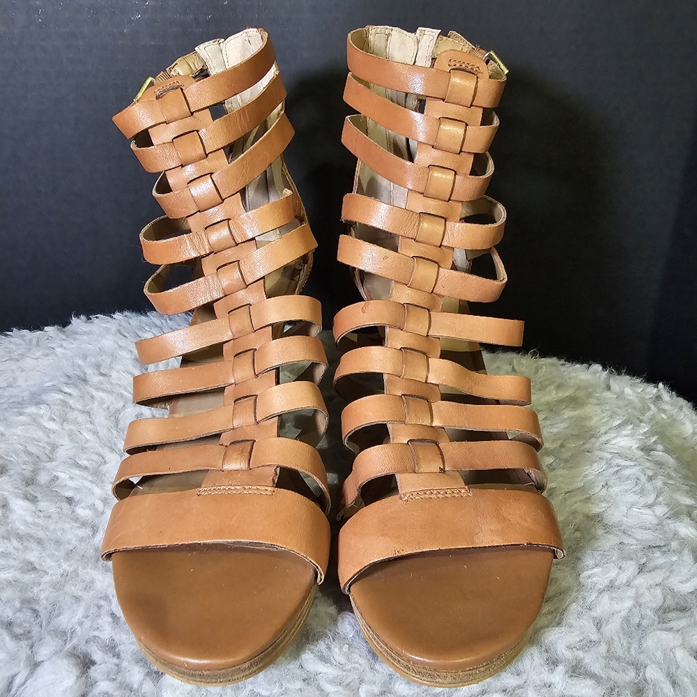 Via Spiga Tan Heeled Sandals